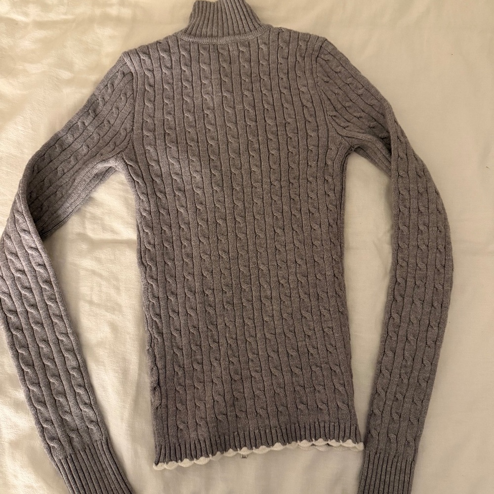 Frankie’s Bikinis Zip Up Sweater - Picture 2 of 4